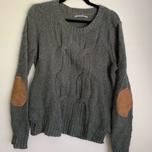 Sweater with Elbow Patches